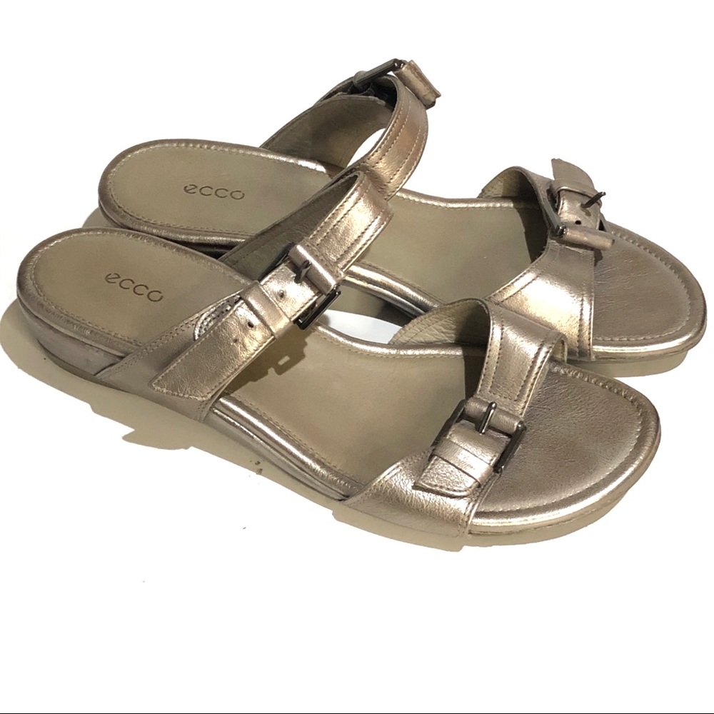 Ecco Touch 25 Leather Sandal Comfort Slip On 7.5